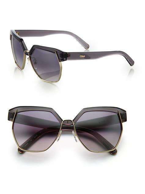 chloe sunglasses square ce|Chloé Sunglasses .